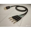 141-MGY-4P  4 Jack 6,3 stereo <=> 4 Jack 6,3 stereo Gabreal AM AWG24 U/F 4p PVC